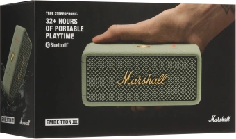 Колонка порт. Marshall Emberton III зеленый 20W 2.0 BT/USB - купить недорого с доставкой в интернет-магазине