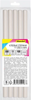 Cтержни клеев. для клеев.пист. Silwerhof 11-200-5-WHI дл.200мм D11мм белый упак:5шт - купить недорого с доставкой в интернет-магазине