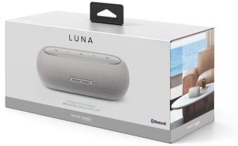 Колонка порт. Harman Kardon Luna Google Assistant, Amazon Alexa серый 40W 1.0 BT/Wi-Fi 4800mAh (HKLUNAGRYEU) - купить недорого с доставкой в интернет-магазине
