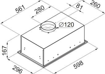 Вытяжка встраиваемая Maunfeld Crosby Singl 60 нержавеющая сталь управление: кнопочное (1 мотор) - купить недорого с доставкой в интернет-магазине