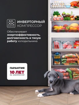 Холодильник Lex LKB185WIDMax 2-хкамерн. белый глянц. инвертер - купить недорого с доставкой в интернет-магазине