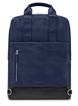 Сумка Moleskine Classic Leather ET84DBVB20 с отделением для ноутбука 15" синяя натур.кожа - купить недорого с доставкой в интернет-магазине