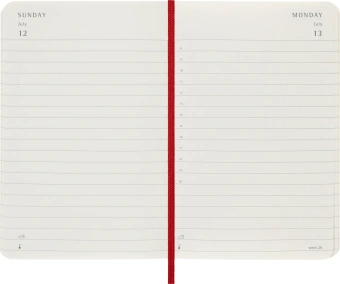 Ежедневник Moleskine CLASSIC SOFT Pocket 90x140мм 400стр. мягкая обложка красный - купить недорого с доставкой в интернет-магазине