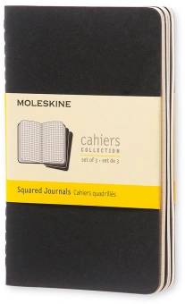 Блокнот Moleskine CAHIER JOURNAL QP312 Pocket 90x140мм обложка картон 64стр. клетка черный (3шт) - купить недорого с доставкой в интернет-магазине
