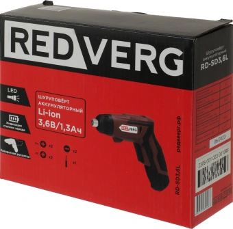 Шуруповерт RedVerg RD-SD3,6L аккум. патрон:шестигр.1/4" - купить недорого с доставкой в интернет-магазине