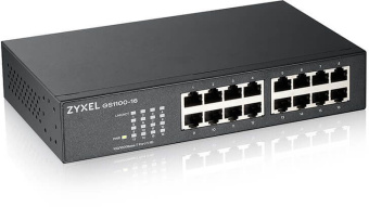 Коммутатор Zyxel GS1100-16-EU0103F 16G неуправляемый - купить недорого с доставкой в интернет-магазине
