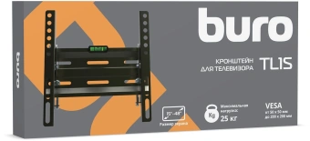 Кронштейн для телевизора Buro TL1S черный 15"-48" макс.25кг настенный наклон - купить недорого с доставкой в интернет-магазине