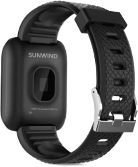Смарт-часы SunWind SW25 1.3" TFT корп.черный рем.черный (SW25B) - купить недорого с доставкой в интернет-магазине
