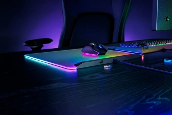Коврик для мыши Razer V2 Pro черный/зеленый 278x360x4.6мм (RZ02-04920100-R3M1) - купить недорого с доставкой в интернет-магазине