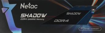 Память DDR4 16GB 2666MHz Netac NTSDD4P26SP-16B Shadow RTL Gaming PC4-21300 CL19 DIMM 288-pin 1.2В с радиатором Ret - купить недорого с доставкой в интернет-магазине