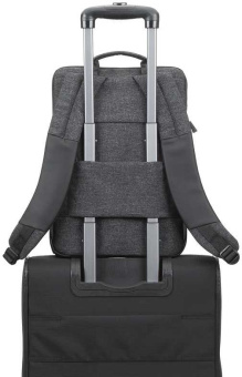 Рюкзак для ноутбука 15.6" Riva 8861 черный полиуретан/полиэстер (8861 BLACK) - купить недорого с доставкой в интернет-магазине