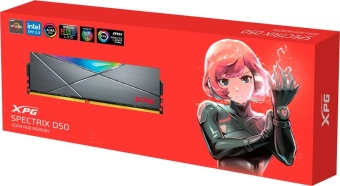 Память DDR4 16GB 3600MHz A-Data AX4U360016G18I-ST50 XPG Spectrix D50 RGB RTL PC4-28800 CL18 DIMM 288-pin 1.35В single rank с радиатором Ret - купить недорого с доставкой в интернет-магазине