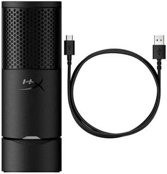 Микрофон проводной HyperX SoloCast 2 2м черный - купить недорого с доставкой в интернет-магазине