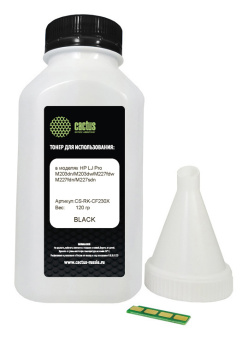 Тонер Cactus CS-RK-CF230X черный флакон 120гр. (в компл.:чип) для принтера HP LJ Pro 203/227 - купить недорого с доставкой в интернет-магазине