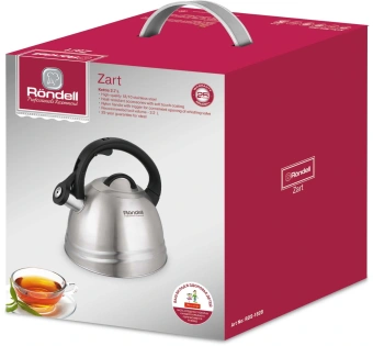 Чайник металлический Rondell Zart RDS-1828 2.7л. стальной - купить недорого с доставкой в интернет-магазине
