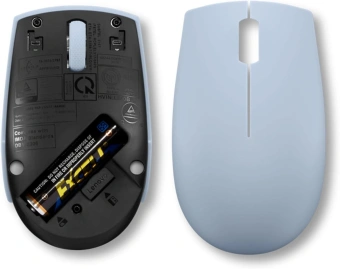 Мышь Lenovo 300 Wireless Compact светло-голубой оптическая 1000dpi беспров. (GY51L15679) - купить недорого с доставкой в интернет-магазине