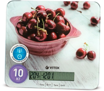 Весы кухонные электронные Vitek VT-8002 макс.вес:10кг рисунок - купить недорого с доставкой в интернет-магазине