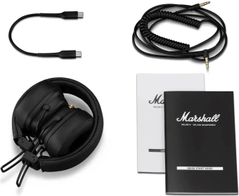 Гарнитура накладные Marshall Major V черный беспроводные bluetooth оголовье - купить недорого с доставкой в интернет-магазине