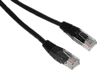 Патч-корд Lanmaster TWT-45-45-0.5-BK UTP RJ-45 вил.-вилка RJ-45 кат.5E 0.5м черный ПВХ (уп.:1шт) - купить недорого с доставкой в интернет-магазине