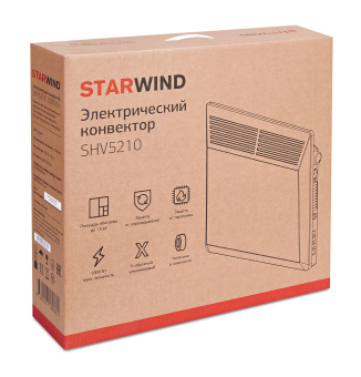Конвектор Starwind SHV5210 1000Вт белый - купить недорого с доставкой в интернет-магазине