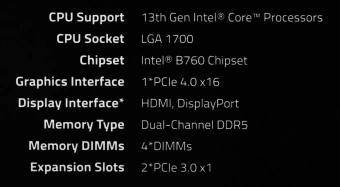 Материнская плата Gigabyte B760 GAMING X AX Soc-1700 Intel B760 4xDDR5 ATX AC`97 8ch(7.1) 2.5Gg RAID+HDMI+DP - купить недорого с доставкой в интернет-магазине