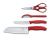 Набор ножей кухон. Victorinox Kitchen Set, 4 pieces (6.7131.4G) компл.:4предм. красный подар.коробка - купить недорого с доставкой в интернет-магазине