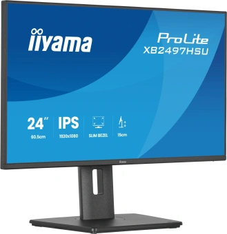 Монитор Iiyama 23.8" ProLite XB2497HSU-B1 черный IPS LED 1ms 16:9 HDMI M/M матовая HAS Piv 1300:1 250cd 178гр/178гр 1920x1080 100Hz DP FHD USB 6кг - купить недорого с доставкой в интернет-магазине