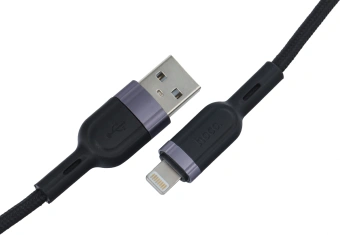 Кабель Hoco U117 IP(01481) USB (m)-Lightning (m) 1.2м черный - купить недорого с доставкой в интернет-магазине