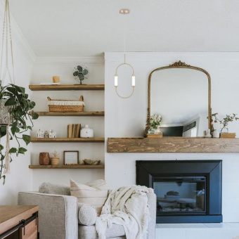 Светильник Hiper Chris H832-0 подвес. 4000K золотистый/белый - купить недорого с доставкой в интернет-магазине