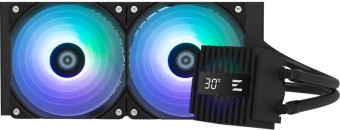 Система водяного охлаждения Zalman Alpha2 A24 ARGB Soc-AM5/AM4/1200/1700/1851 черный 4-pin 29.7dB Al+Cu LCD 320W 2000gr Ret (ALPHA2 A24 BLACK) - купить недорого с доставкой в интернет-магазине