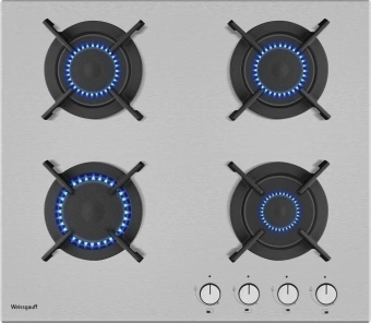 Газовая варочная поверхность Weissgauff HGG 640 XRV нержавеющая сталь - купить недорого с доставкой в интернет-магазине