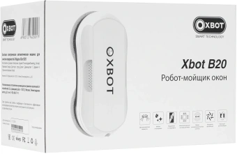Мойщик окон Xbot В20 шир.скреб.:35мм пит.:от сети белый - купить недорого с доставкой в интернет-магазине