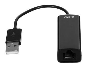Сетевой адаптер Fast Ethernet Digma D-USB2-LAN100 USB 2.0 - купить недорого с доставкой в интернет-магазине