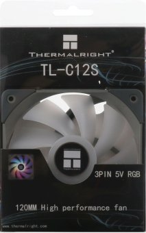 Вентилятор для корпуса Thermalright TL-C12S ARGB 120х120x25 черный 4-pin 25.6дБ Ret - купить недорого с доставкой в интернет-магазине