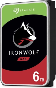 Жесткий диск Seagate SATA-III 6TB ST6000VN006 NAS Ironwolf (5400rpm) 256Mb 3.5" - купить недорого с доставкой в интернет-магазине