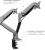 Кронштейн для мониторов ЖК Kromax OFFICE-22 серебристый 17"-35" макс.15кг настольный поворот и наклон - купить недорого с доставкой в интернет-магазине