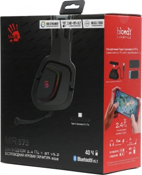 Наушники с микрофоном A4Tech Bloody MR575 черный 1.5м мониторные BT/Radio оголовье (MR575) - купить недорого с доставкой в интернет-магазине