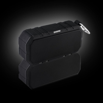 Колонка порт. Digma S-40 черный 10W 1.0 BT 2000mAh (SP4010B) - купить недорого с доставкой в интернет-магазине