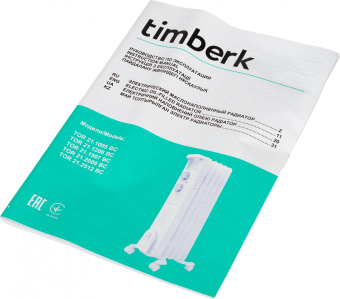 Радиатор масляный Timberk TOR 21.1005 BC 1000Вт белый - купить недорого с доставкой в интернет-магазине