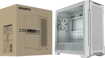 Корпус Gigabyte C102W GB-C102GI белый без БП mATX 7x120mm 4x140mm 2xUSB3.0 audio bott PSU - купить недорого с доставкой в интернет-магазине