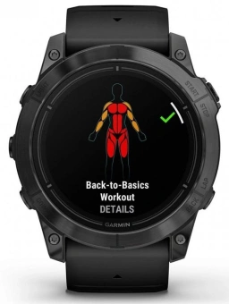 Смарт-часы Garmin Epix Pro gen.2 51мм 1.4" AMOLED корп.серый рем.черный (010-02804-21) - купить недорого с доставкой в интернет-магазине