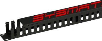 Кабельный органайзер горизонтальный Sysmatrix SA 0020.911 гребенка 1U шир.:19" глуб.:55мм - купить недорого с доставкой в интернет-магазине
