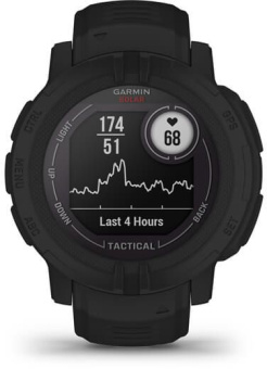 Смарт-часы Garmin Instinct 2 Solar 45мм 0.9" AMOLED корп.черный силикон рем.черный (010-02627-03) - купить недорого с доставкой в интернет-магазине