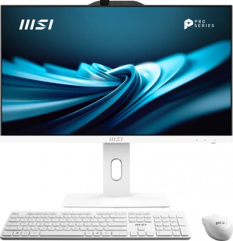 Моноблок MSI Pro AP242P 14M-668XRU 23.8" Full HD i7 14700 (2.1) 16Gb SSD512Gb UHDG 770 без ОС GbitEth WiFi BT 120W клавиатура мышь Cam белый 1920x1080 - купить недорого с доставкой в интернет-магазине