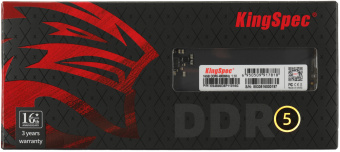 Память DDR5 16GB 4800MHz Kingspec KS4800D5P11016G RTL PC5-38400 CL40 DIMM 288-pin 1.1В single rank Ret - купить недорого с доставкой в интернет-магазине