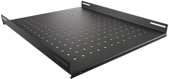 Полка стационарная NTSS NTSS-FS-H-800-BL 1U нагр.:100кг. 19" 550мм черный (упак.:1шт) - купить недорого с доставкой в интернет-магазине