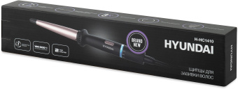 Щипцы Hyundai H-HC1410 40Вт черный макс.темп.:200С покрытие:керамико-турмалиновое - купить недорого с доставкой в интернет-магазине
