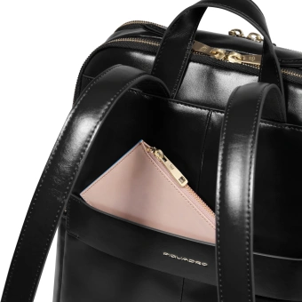 Рюкзак женский Piquadro Blue Square CA6678B2/N черный кожа - купить недорого с доставкой в интернет-магазине