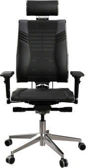 Кресло руководителя Метта Yoga 4DT B2-15D - YM93+Infinity+carbon черный сетка/кожа с подголов. крестов. алюминий хром (комплект 1шт) - купить недорого с доставкой в интернет-магазине