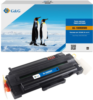 Картридж лазерный G&G GG-108R00909 черный (2500стр.) для Xerox Phaser 3140/3155/3160 - купить недорого с доставкой в интернет-магазине